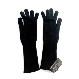 Zara - Long Black Knit Gloves !